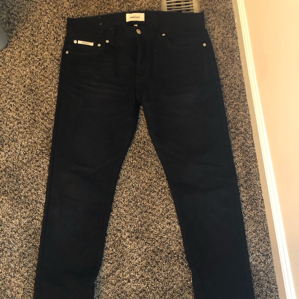 Fear of God essentials jeans black (34)